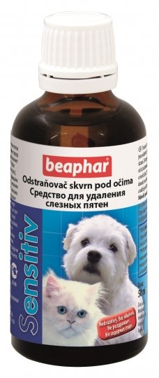 Beaphar Sensitiv – засіб для видалення слізних плям у собак і котів