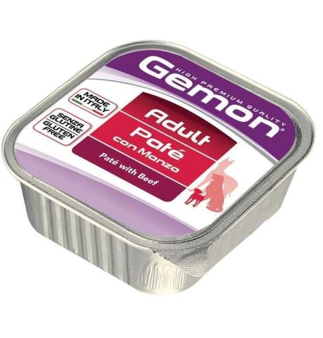 GEMON ADULT WITH BEEF - паштет с говядиной для взрослых собак всех пород