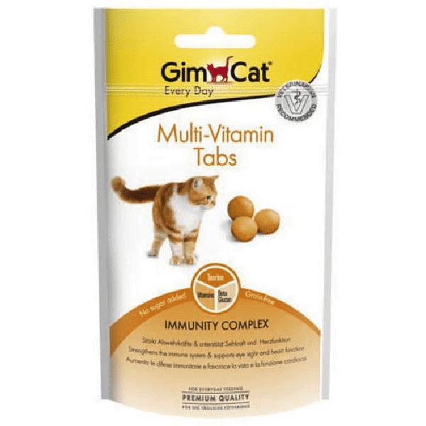 GimCat Multi-Vitamin Tabs –  вітамінізовані ласощі для підтримки імунної системи котів