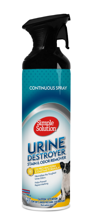 ODOR & URINE DESTROYER – засіб для нейтралізації сечі собак на килимах та текстильних виробах