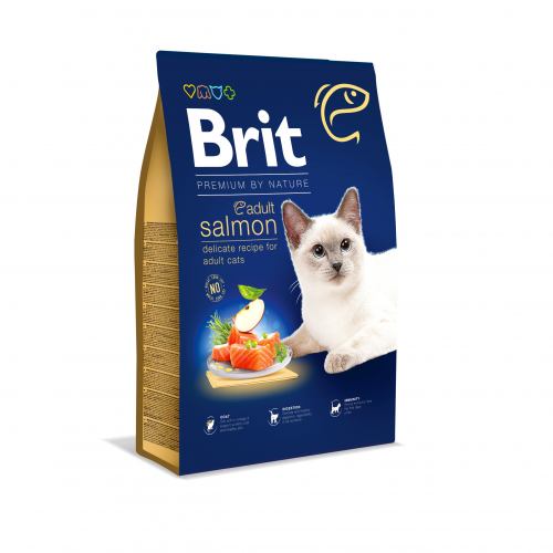 BRIT PREMIUM BY NATURE CAT ADULT SALMON – сухой корм с лососем для взрослых кошек