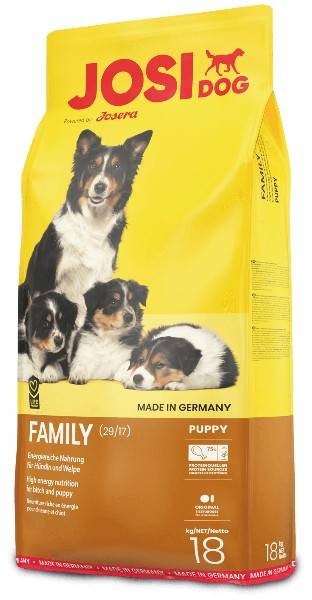 JOSIDOG FAMILY – сухий корм для собак під час вагітності та годування та для цуценят середніх та крупних порід