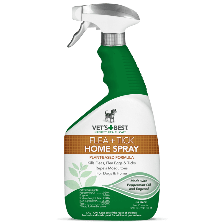 Vet's Best Flea+Tick Home Spray – універсальний домашній спрей від бліх, кліщів і москітів для собак і для будинку