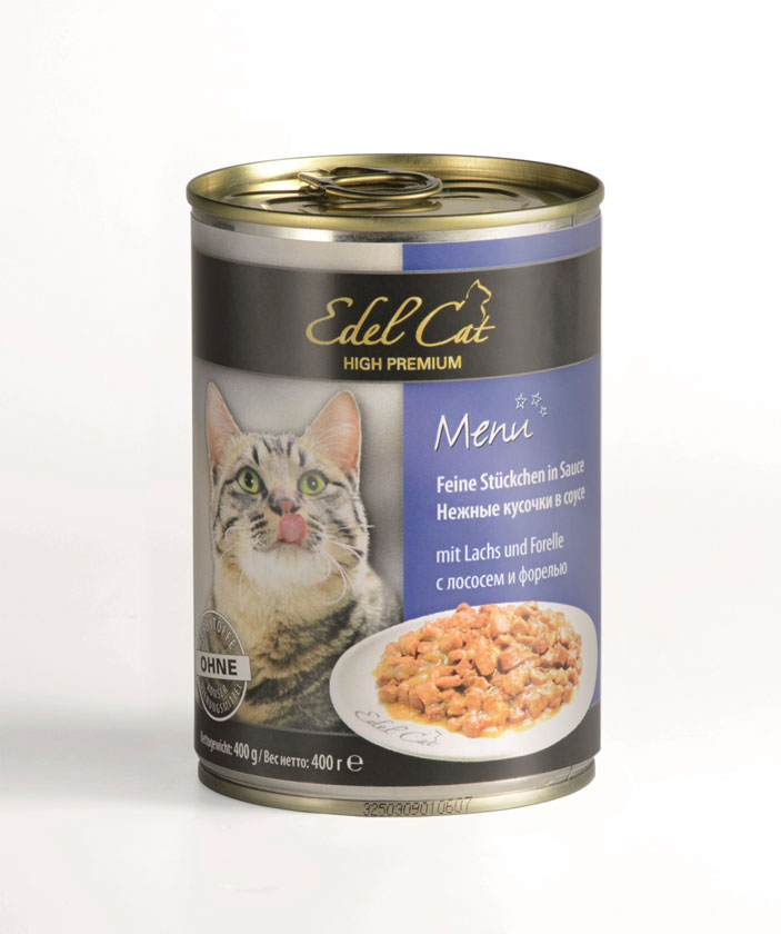 Edel Cat вологий корм для кішок з лососем і фореллю