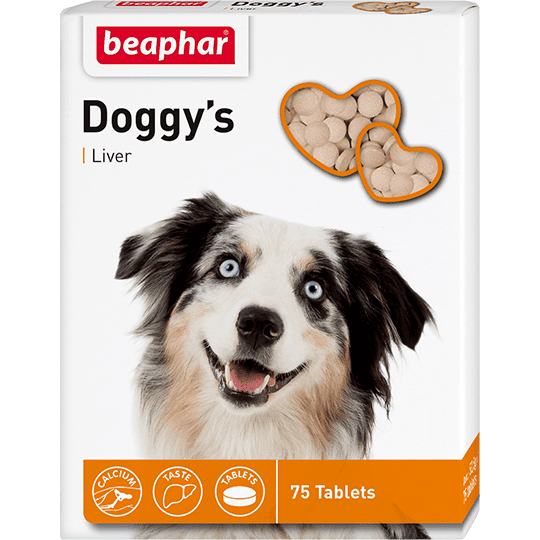 Beaphar Doggy's + Liver – ласощі для собак зі смаком печінки