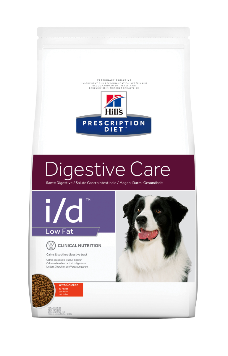HILL'S PRESCRIPTION DIET I/D LOW FAT DIGESTIVE CARE – лечебный сухой корм с низким содержанием жира для собак