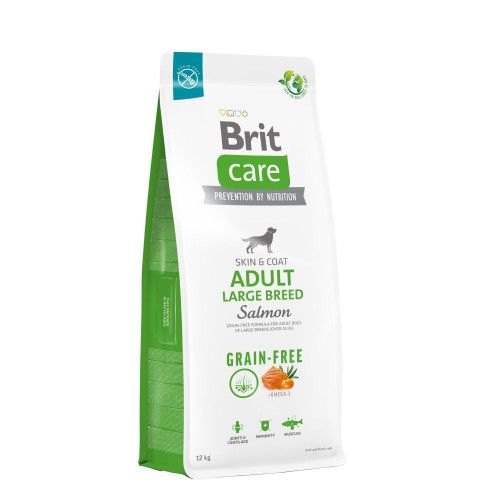 BRIT CARE GRAIN FREE ADULT LARGE BREED SALMON & POTATO – сухой корм с лососем и картофелем для взрослых собак больших и гигантских пород