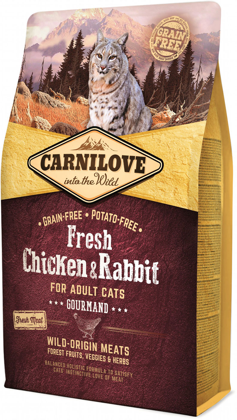 Carnilove Fresh Chicken & Rabbit for Adult Сat – сухой корм с курицей и кроликом для взрослых котов
