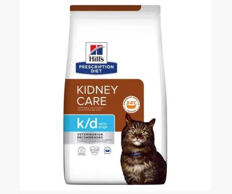 Hill's PD Feline K/D Early Stage - лечебный сухой корм для кошек для поддержания функции почек на ранней стадии