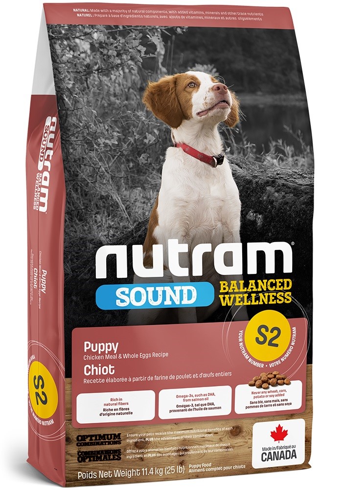 Nutram S2 Sound Balanced Wellness Puppy – сухой корм с курицей и цельными яйцами для щенков