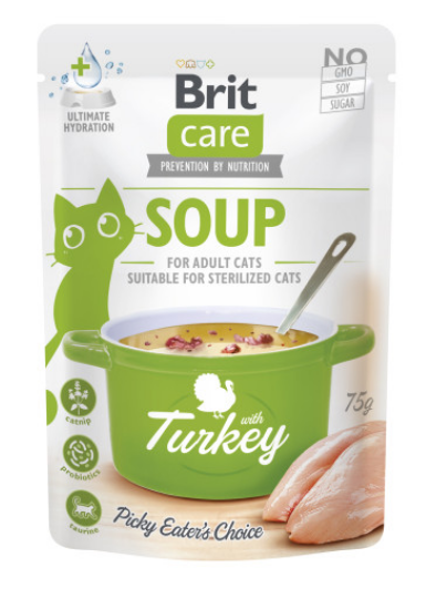 Brit Care Soup with Turkey - влажный корм "Суп с индейкой" для кошек