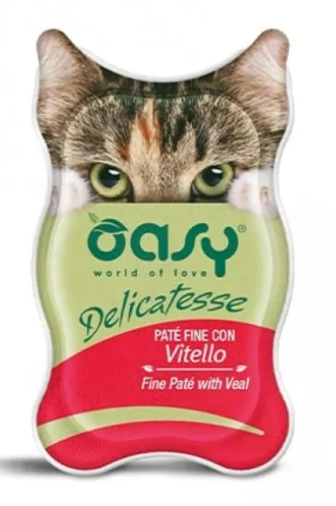 OASY Adult CAT Fine Paté з телятиною - паштет делікатесний для котів з телятиною