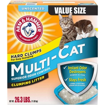 Arm&Hammer Multi-Cat Strength Clumping Unscented – наповнювач туалетів