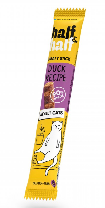 Half&Half Duck recipe - ласощі м'ясні палички з качкою для котів