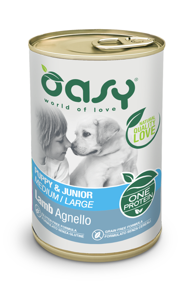 OASY OAP Puppy & Junior Medium/Large ягня - паштет для цуценят середніх та великих порід