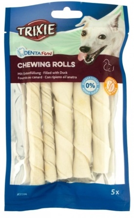 Trixie DENTAFUN Chewing Rolls лакомства из сыромятной кожи с уткой для собак