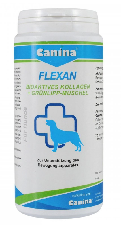 Canina Flexan – кормова добавка для підтримки опорно-рухового апарату собак