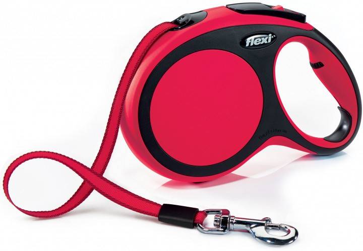 Flexi New Comfort повідець-рулетка для собак до 50 кг, стрічка