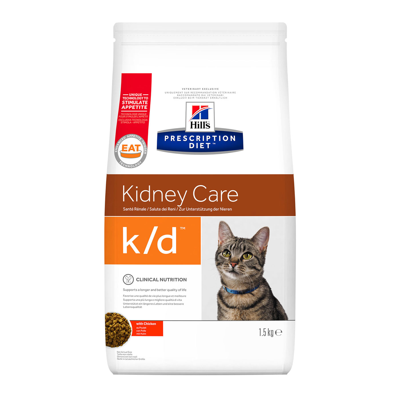  HILL'S PRESCRIPTION DIET K/D KIDNEY CARE – лікувальний сухий корм для котів при захворюваннях нирок
