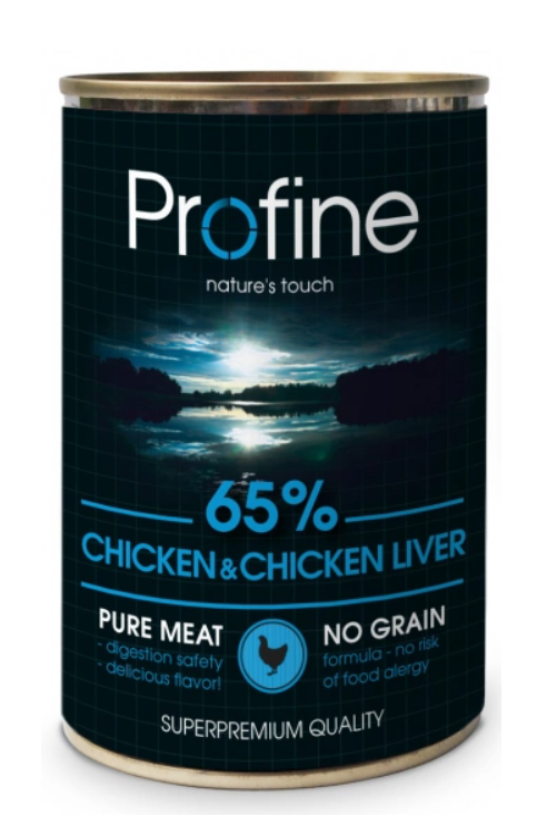 Profine Dog Chicken and Liver - вологий корм з куркою та печінкою для дорослих собак