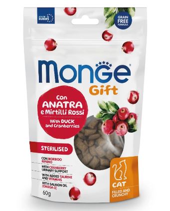 Monge Gift Cat Sterilsed с уткой и клюквой
