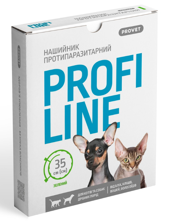 Provet Profiline - нашийник інсектоакарицид для великих порід собак 35 см