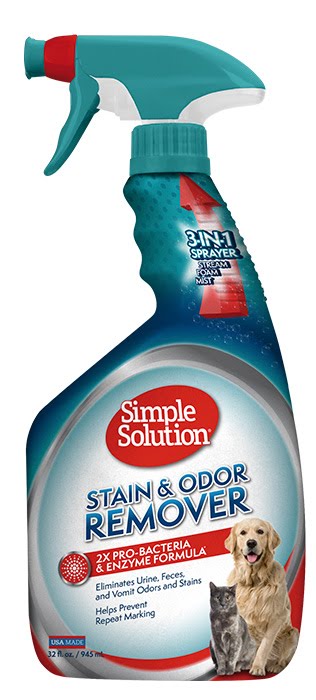 Simple Solution Stain&Odor Remover – засіб для нейтралізації запахів і видалення стійких плям від життєдіяльності домашніх тварин