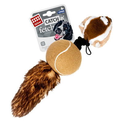 GIGWI CATCH&FETCH игрушка для собак "Барсук" с пищалками