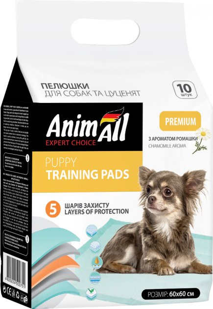AnimAll пеленки для собак с ароматом ромашки, 60×60