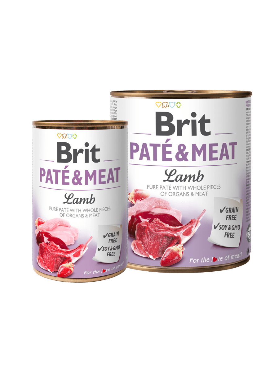 BRIT PATÉ & MEAT LAMB – вологий корм з ягням для дорослих собак
