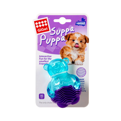  GIGWI SUPPA PUPPA игрушка для собак "Мишка" з пищалкою