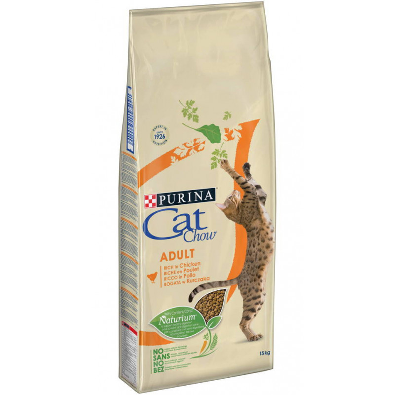 CAT CHOW – сухий корм з куркою для дорослих котів