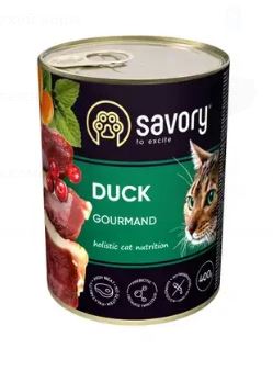 Savory Cat Gourmand Duck – паштет с уткой для длинношерстных кошек-гурманов