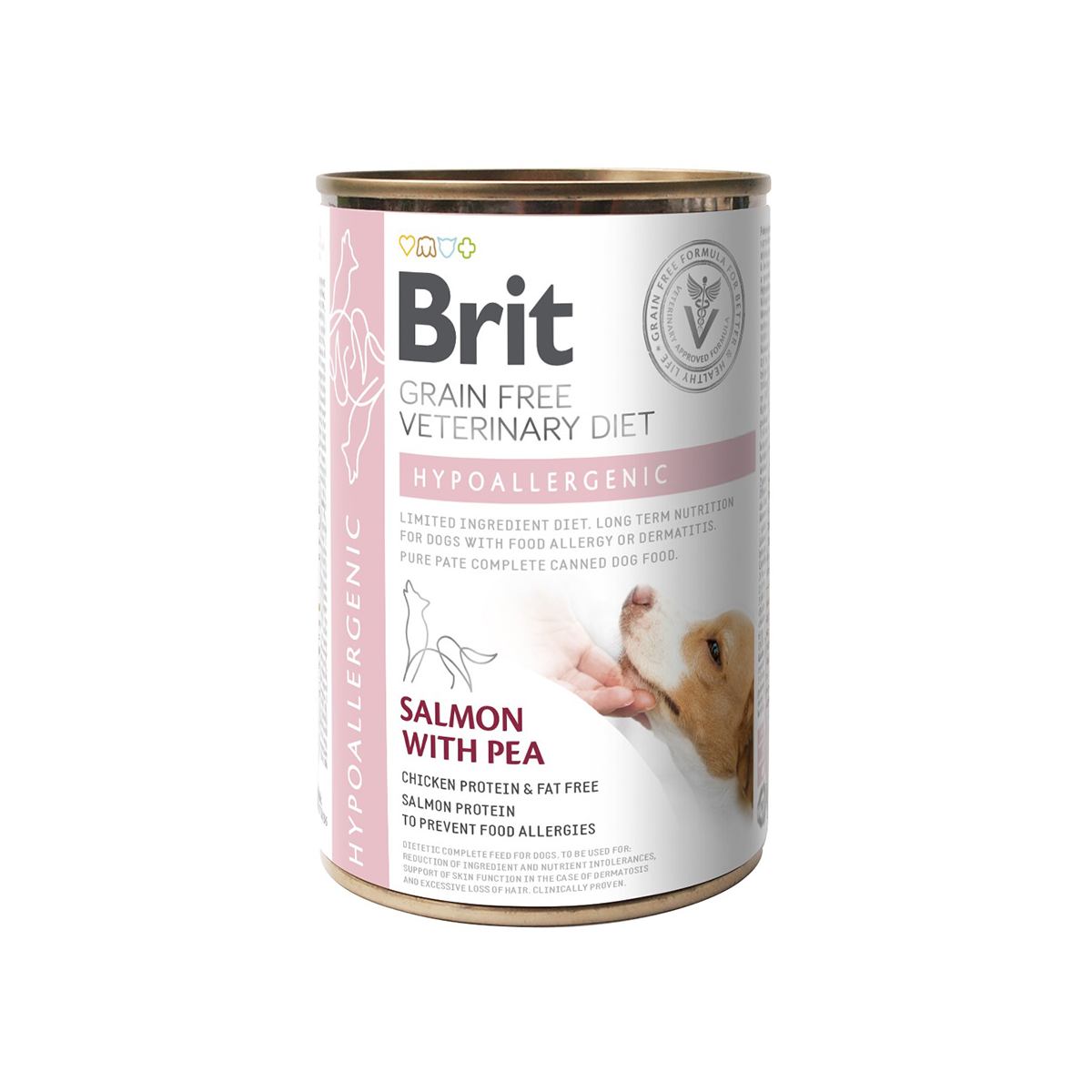 Brit VetDiets Hypoallergenic – вологий корм для собак із харчовою алергією або непереносимістю