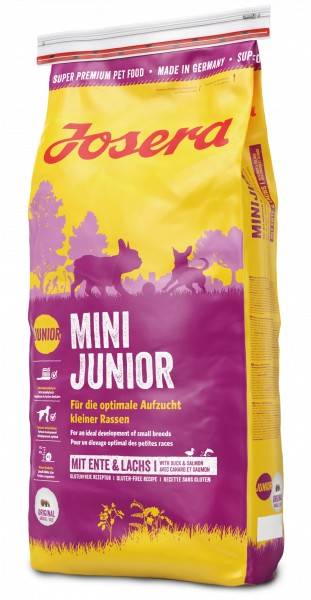 JOSERA Mini Junior Duck & Salmon– сухой корм для щенков малых пород