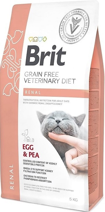 Brit Veterinary Diet Cat Renal – лечебный сухой корм для взрослых котов с почечной недостаточностью