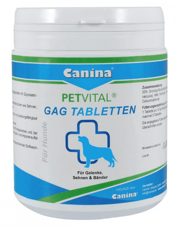 Canina Petvital GAG – глюкозамін з екстрактом мідій, для суглобів та тканин собак