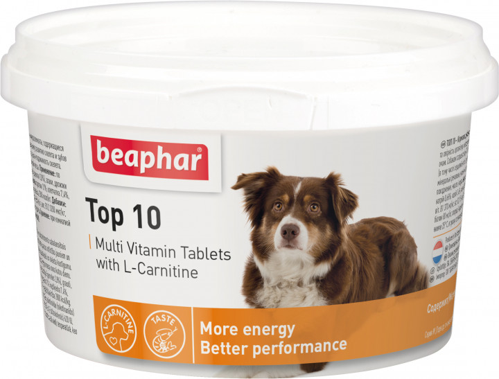 Beaphar Top 10 – мультивитамины для взрослых собак и щенков