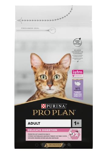 PURINA PRO PLAN CAT ADULT DELICATE SENSITIVE LAMB – сухой корм с ягненком для взрослых котов с чувствительным пищеварением