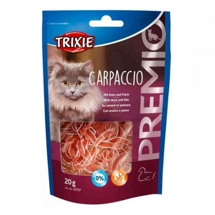 Trixie Premio Carpaccio – ласощі для котів із качкою і робою