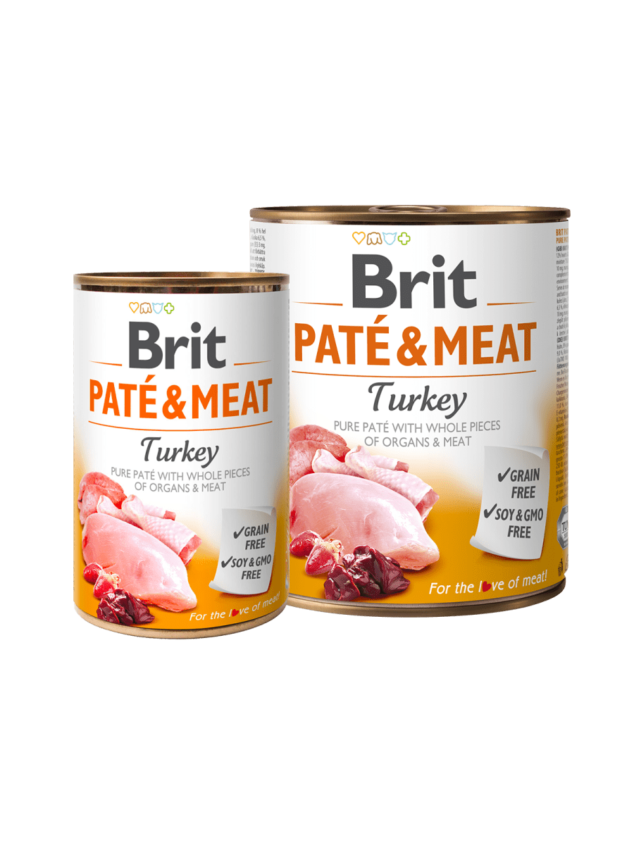 BRIT PATÉ & MEAT TURKEY – вологий корм з індичкою для дорослих собак