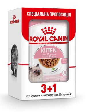 ROYAL CANIN  KITTEN wet in gravy  – влажный корм, кусочки в соусе, для котят