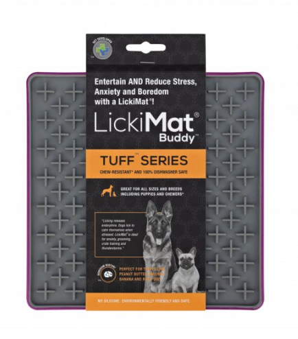 LickiMat Buddy Tuff – каучуковый коврик для медленного питания собак