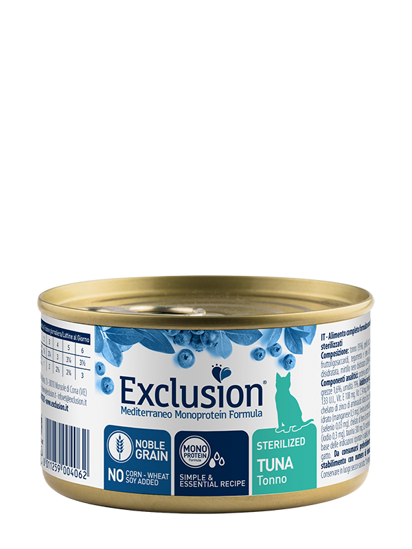 Exclusion Noble Grain Cat Sterilized Tuna – консервированный корм с тунцом для стерилизованных котов