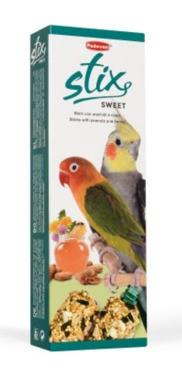 PADOVAN Stix Sweet parrocchetti - лакомство Стикс Свит для средних попугаев