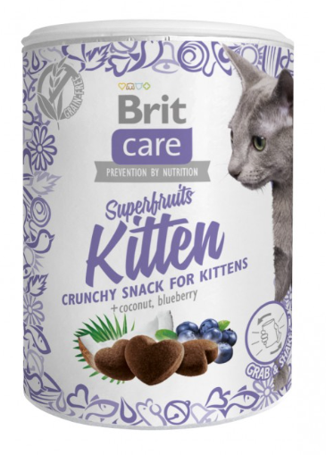 Brit Care Cat Snack Superfruits Kitten –лакомство с курятиной для котят