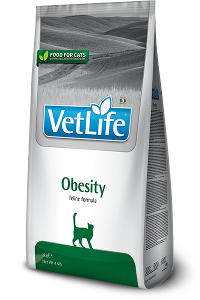 Farmina Vet Life Obesity feline — сухой корм для кошек для снижения веса