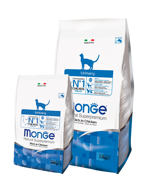 MONGE URINARY – сухий корм для дорослих котів для профілактики сечокам'яної хвороби