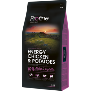 Profine Adult Energy Chicken – сухий корм для дорослих собак з підвищеною активністю з куркою і картоплею