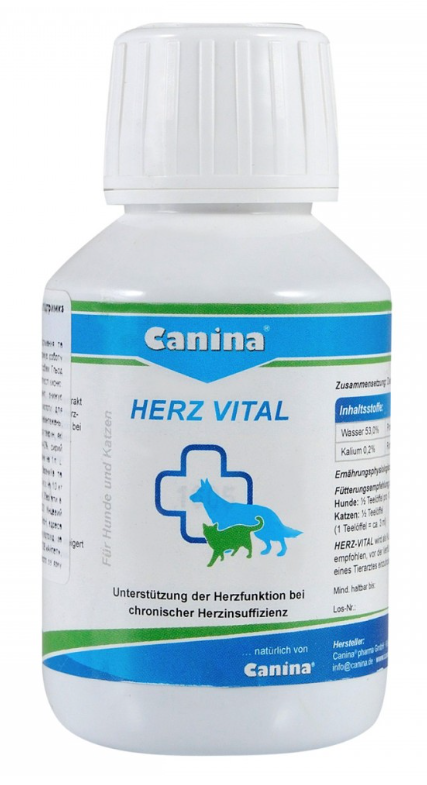 Canina Herz-Vital – кормова добавка для підтримки серця котів та собак